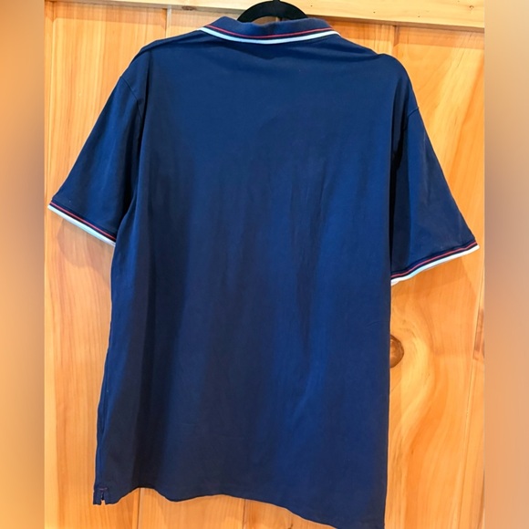 2/$30 Ben Sherman Navy Polo Shirt with Red and White Accents size XL - Picture 4 of 7